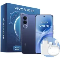 Vivo V70 FE + BUD, 17,4 cm (6,83 inch), 8 GB, 256 GB, 200 MP, Android 16.0, Blauw