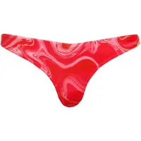 Superdry Dames Bikinibroekje met gedurfde roze print (XS), Strandkleding, Gerecycled polyester, Duurzaam W3010389A