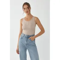 Hiccups for Kids Basis Knop Gedetailleerde Crop Top
