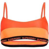 Superdry Dames Stretch bralette bikinitop oranje (L), Strandkleding, Gerecycled polyester, Duurzaam W3010396A