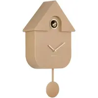 Karlsson Klok Modern Cuckoo Oro ABS Mocha Brown