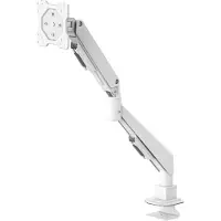 Hama Monitorarm - 1 monitor - in hoogte verstelbaar - zwenk, kantelbaar - met gasveer - Wit