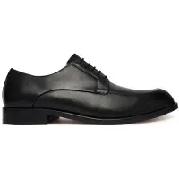 BOSS Leren derbyschoenen met reliëflogo Maat 43