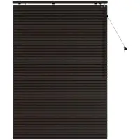 vidaXL Venetiaanse jaloezie Donkerbruin 115 x 160 cm 35 mm