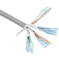 ACT Cat6a, 305 meter, 305 m, Cat6a, S/FTP (S-STP), grijs