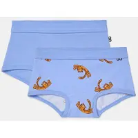 Woody Meisjes boxer blauw + tijger print - maat 116/6J