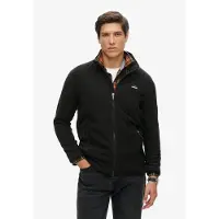 Superdry Fleece jas zwart