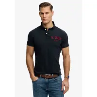 Superdry Shirt marine / karmijnrood