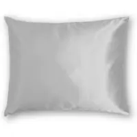 Silk Heaven Zijden Kussensloop Midnight Silver - 22MM - - 60x60cm / Hotelsluiting