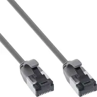 InLine Patchkabel slim, U/FTP, Cat.8.1, TPE halogeenvrij, grijs, 7,5m