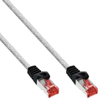 InLine Patchkabel, S/FTP (PiMf), Cat.6, 250 MHz, PVC, koper, transparant, 25m
