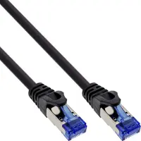 InLine Patchkabel armored, U/FTP, Cat.6A, zwart, 20m