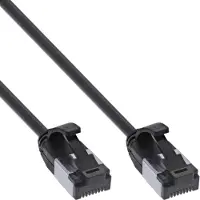 InLine Patchkabel slim, U/FTP, Cat.8.1, TPE halogeenvrij, zwart, 7,5m