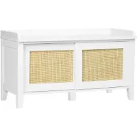 HOMCOM -Schoenenbank-80x35x45cm-MDF-Wit