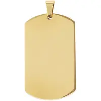 Akzent unisex hanger van Edelstahl als dogtag