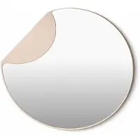 Svea - Kelly spiegel - beige/helder glas