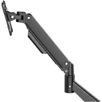 Hama Monitorarm - 1 monitor - in hoogte verstelbaar - zwenk, kantelbaar - met gasveer - Zwart