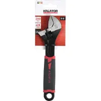 Kreator KRTH31302 Engelse sleutel 200mm - chroom-vanadium - antislip-handgreep