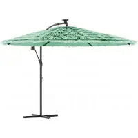 vidaXL Parasol met stalen paal 269x269x235 cm groen