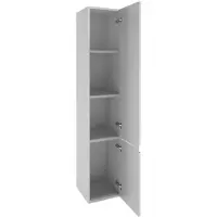 Deftrans Badkamerzuil voor wandmontage, wit hoogglans, 157x30 cm, Modus