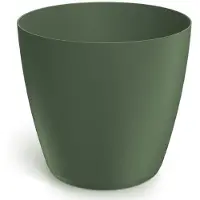 Prosperplast Donkergroene plastic bloempot 19,8 x 18,2 cm met gladde deksel.