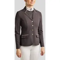 Montar SS26 MOLila Competition Jacket w. Champagne Crystal tape and Crystals Slate Grey 38