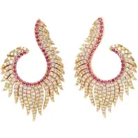 Avant Garde Oorbellen 'Violetaina' pink