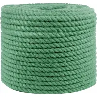 vidaXL Jute Touw 14 mm Groen 100% Tossa jute