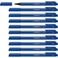 Stabilo pointMax - Hardtip Fineliner 0,8 mm - Nylon Punt - Ultramarijn Blauw - Doos 10 stuks