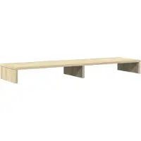 vidaXL Monitorstandaard 100x27x10 cm bewerkt hout sonoma eikenkleurig