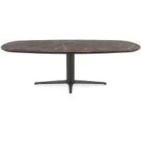 Henders & Hazel Caletta Esstisch oval HPL/Metall Sternfuß