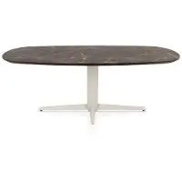 Henders & Hazel Caletta Esstisch oval HPL/Metall Sternfuß