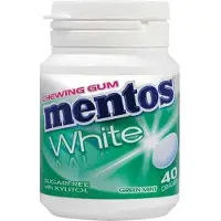Mentos Gum White Green Mint 6 x 60GR - Voordeelverpakking