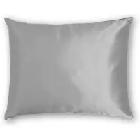 Silk Heaven Zijden Kussensloop Pearl Grey - 19MM - - 60x70cm / Hotelsluiting
