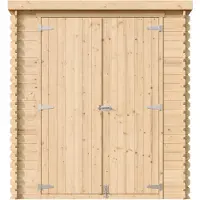 Timbela M309C1+M309G - Houten Tuinhuis - 3,53 m² - 204x204xH206 cm - met vloer