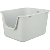 Trixie kattenbak pavo hoge rand grijs - 44x55x32 cm