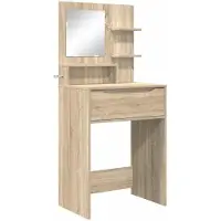 vidaXL Slaapkamer Toilet Tafels Sonoma Eik 80 x 39,6 x 135 cm