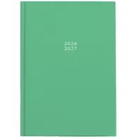 Soho Agenda - A5 Formaat - 21x14,5cm - Jaar 26/27 - 12 maanden - Augustus t/m Juli - 1 week op 2 pagina's - Harde kaft - Happy Colors - Groen