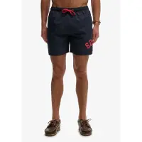 Superdry Zwemshorts navy / lichtrood