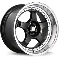 König SSM 18x8 5x114.3 ET45 Gloss Black w/ Machined Lip