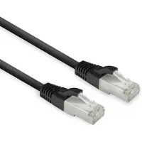 ACT FB8102 LSZH U/FTP CAT8 Datacenter Slimline Patchkabel Snagless | RJ45-connectoren | Zwart | 2 meter