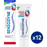 Sensodyne Gevoelige Tanden & Gencives Tandpasta Caring Mint – 12 × 75 ml