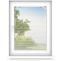 Fart Produkt time4blinds - Binnenjaloezieën Zonder Boren - Aluminium Jaloezieën - Aluminium Rolgordijnen voor Woonkamer, Slaapkamer, Keuken, Kantoor - met Koordgeleiders - Zilveren Glans, Rechts, 1700x900