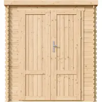 Timbela M309F1+M309G - Houten tuinhuis - 3,53 m² - 204x204xH206 cm - met vloer