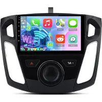 Hexinex Autoradio - geschikt voor Ford Focus MK3 2012-2018 - 9 Inch touchscreen Radio - Draadloos Apple CarPlay & Android Auto - 2GB + 64GB - Navigatiesysteem - Bluetooth & Wifi