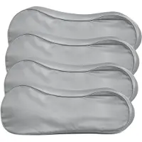 Silk Heaven 4x Zijden Kussensloop Pearl Grey Ergonomisch - 19MM - - 40x60cm
