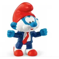 Schleich - Voetbalsmurf Coach - Speelfiguur - De Smurfen - 3,2 x 3,6 x 5,4 cm