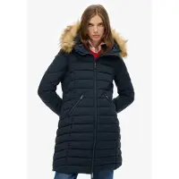 Superdry Wintermantel 'Fuji' marine / lichtbruin