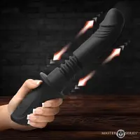 Master Series power thrust - duwende siliconen vibrator - zwart