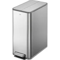 EKO - X-Wing pedaalemmer 45 liter - Stainless steel Plastic - mat RVS - Prullenbak